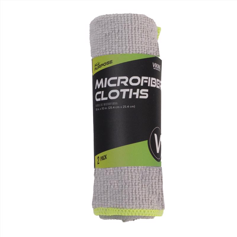 Viking Microfiber Cleaning Cloth 10 in. W X 10 in. L 2 pk