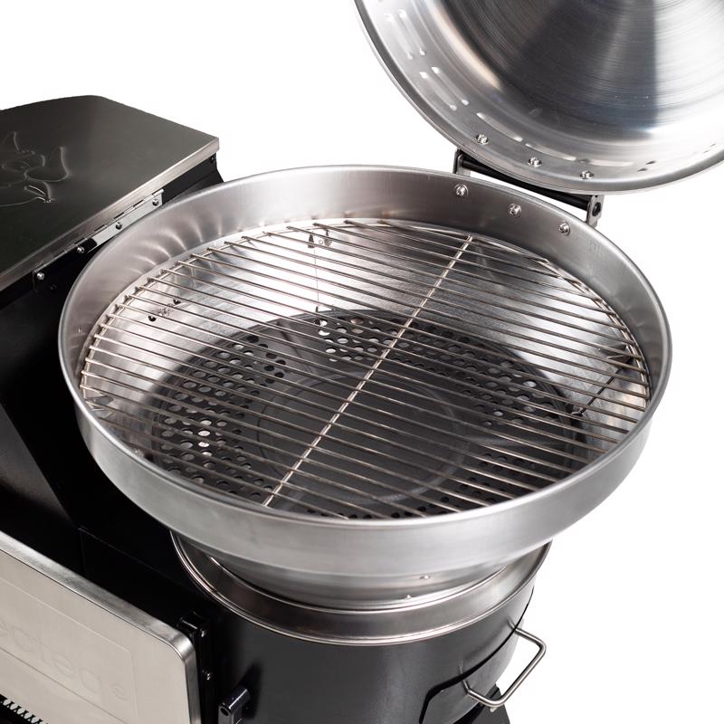 Recteq B380X Bullseye Deluxe Wood Pellet WiFi Grill and Smoker Black/Silver