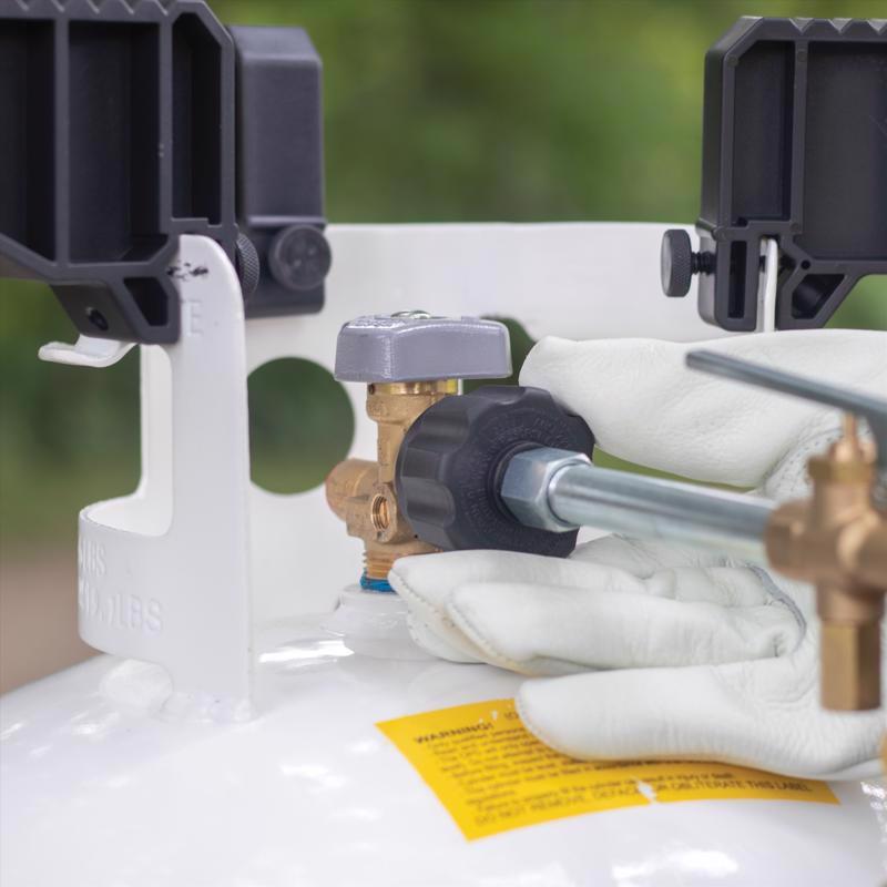 Fuel Keg Brass/Steel Refill Propane Cylinder Kit