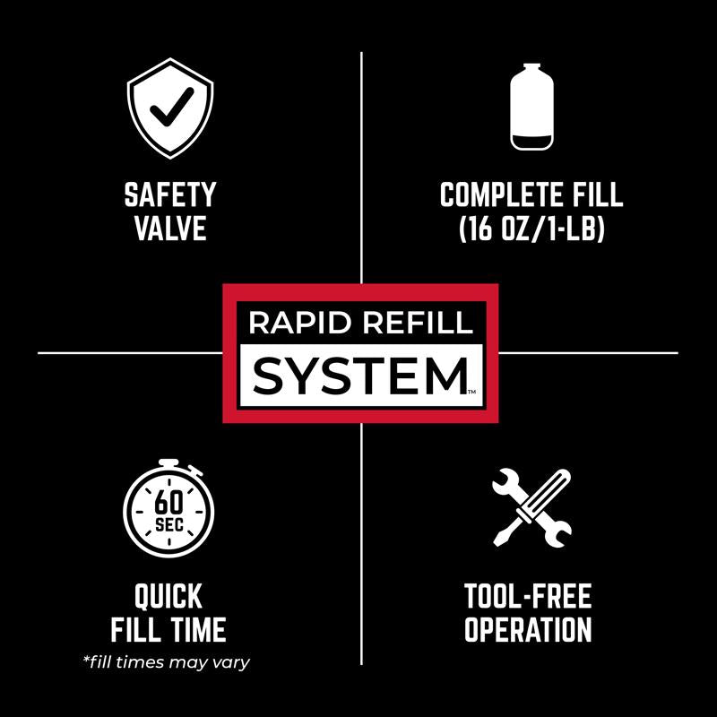 Fuel Keg Brass/Steel Refill Propane Cylinder Kit