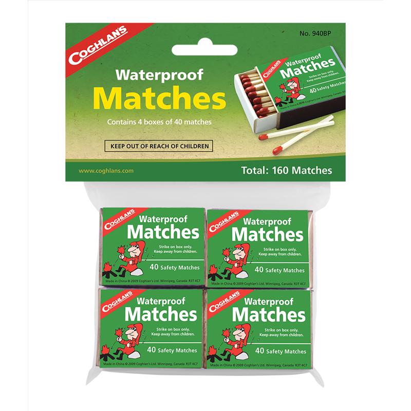 Coghlan's Green Waterproof Matches 4 pk