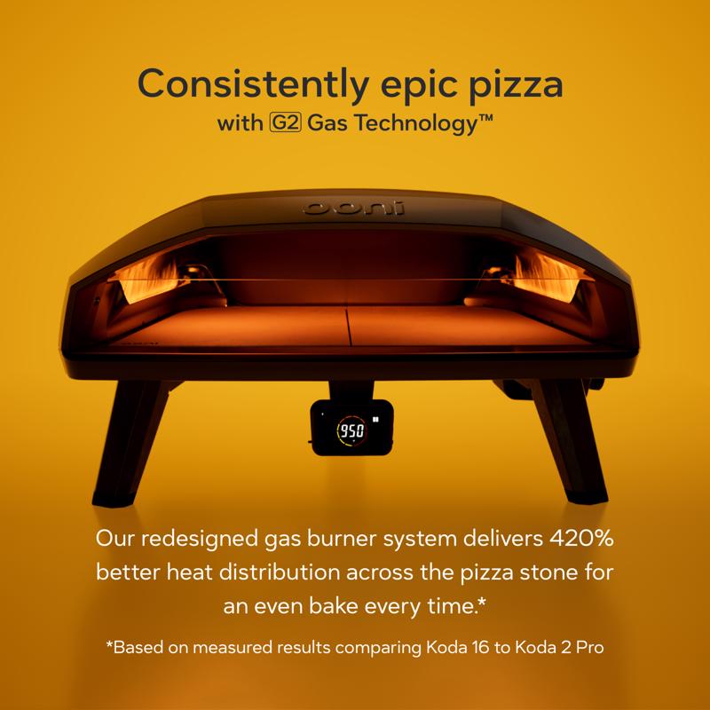 Ooni Koda 2 Max 24 in. Liquid Propane Outdoor Pizza Oven Black