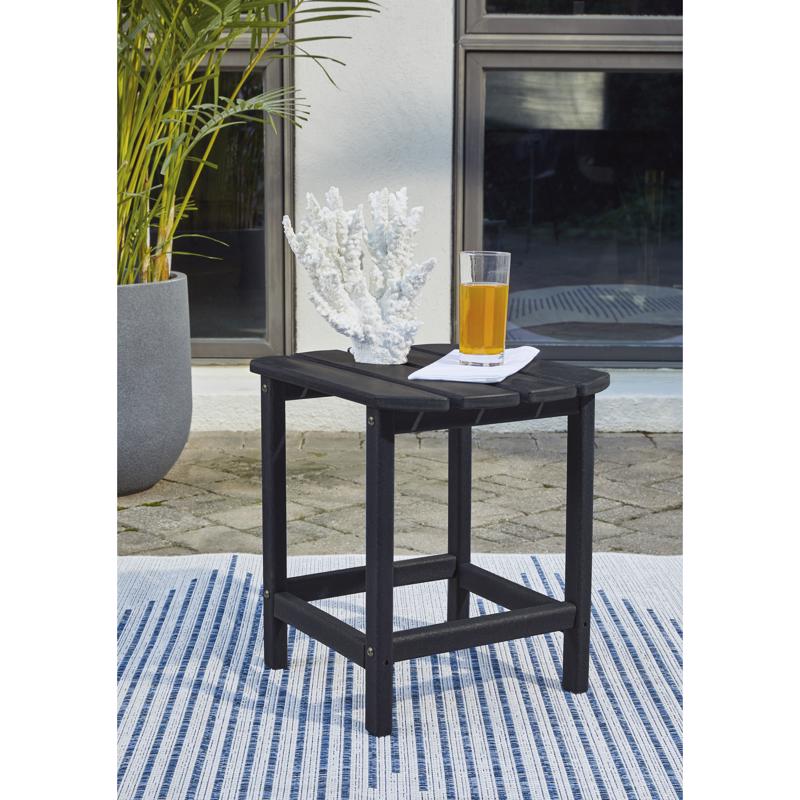 Signature Design by Ashley Sundown Treasure Black Square HDPE End Table