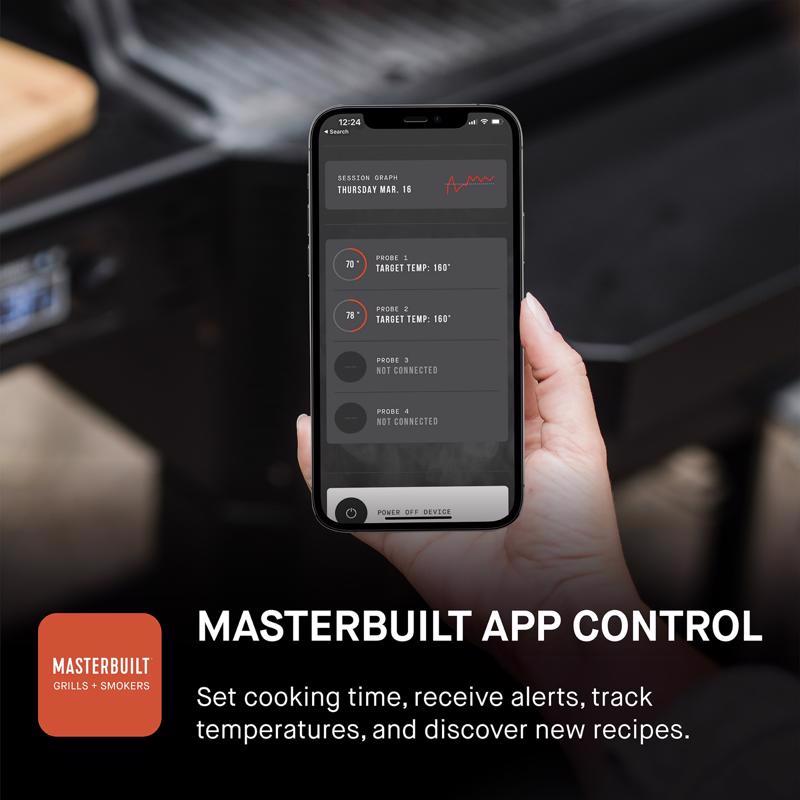 Masterbuilt 24 in. Gravity Series 600 Digital Charcoal/Wood Grill and Smoker Black