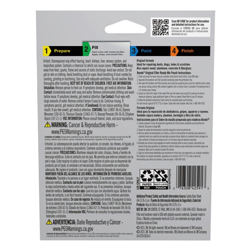 Bondo Auto Body Filler 2 oz