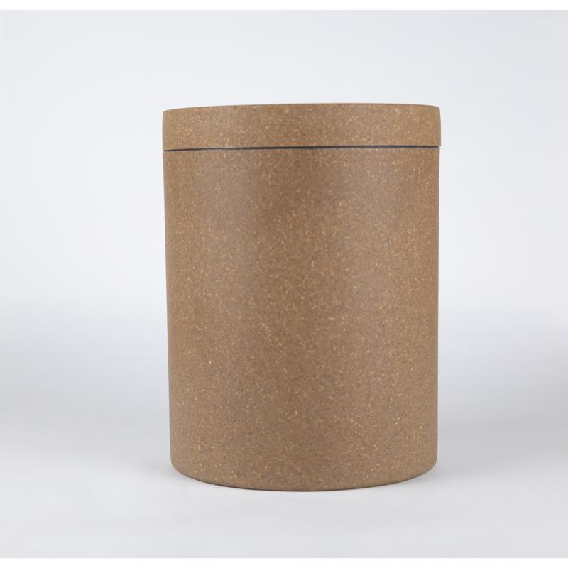 Loopy Products Brown Molded Bamboo 77 oz Treat Canister For All Pets