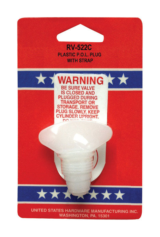 US Hardware 6.8 in. L Plug for Propane Bottle 1 pk
