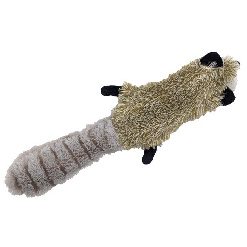 Spot Flippin' Skinneeez Multicolored Plush Racoon Cat Toy 1 pk