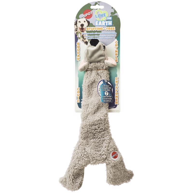 Spot Love the Earth White Plush Koala Stuffing Free Dog Toy 1 pk