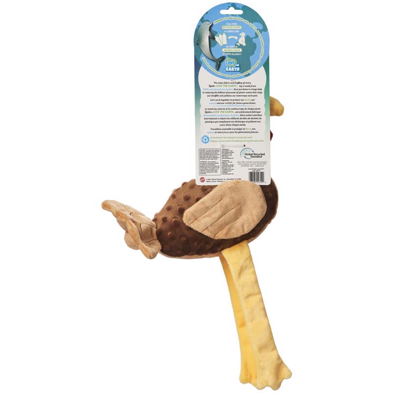 Spot Assorted Plush Birds Squeak Dog Toy Large 1 pk