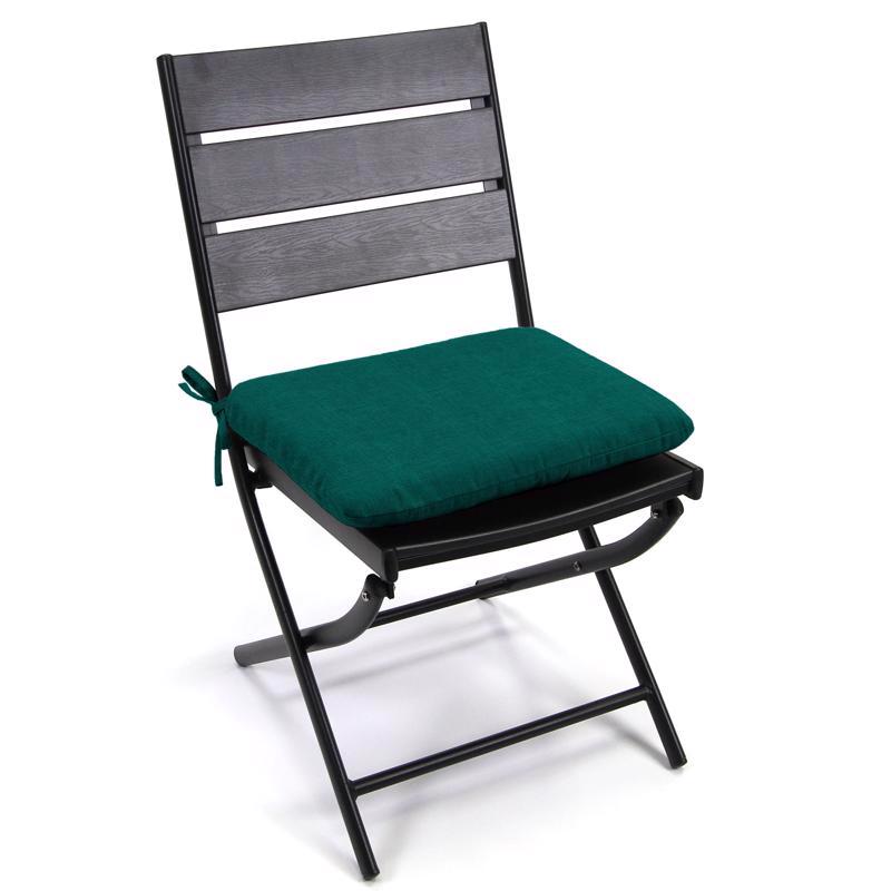 Jordan Manufacturing Teal Polyester Chair Cushion 3 in. H X 15 in. W X 18 in. L