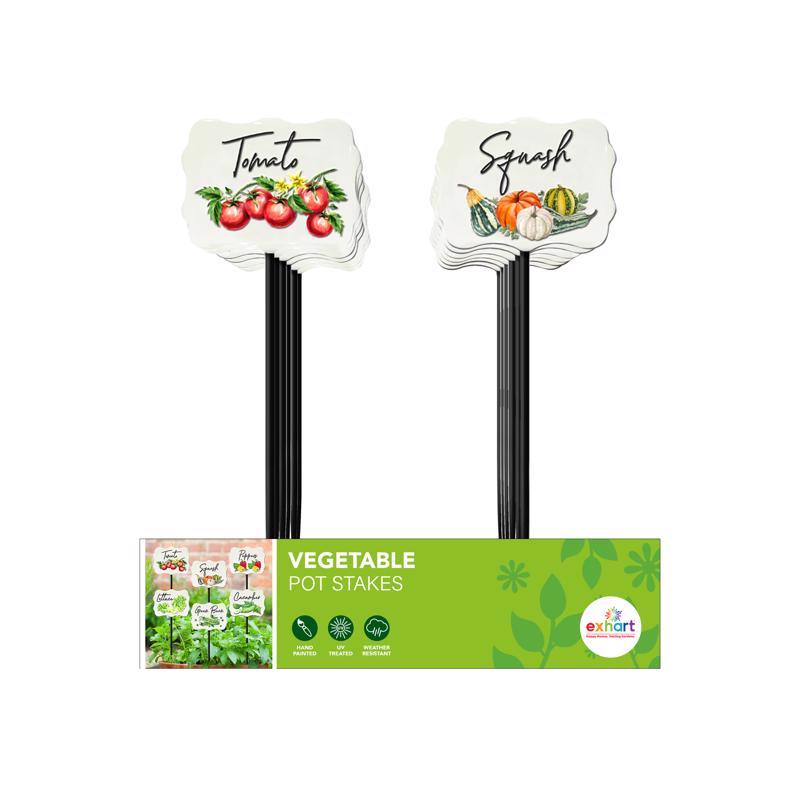 POT STAKE VEGTBLE MTL 8"