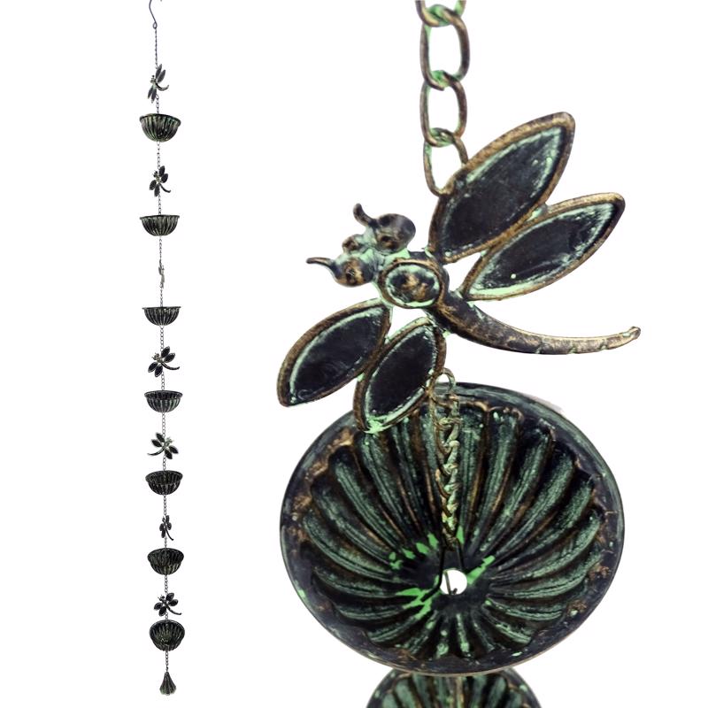 Alpine Assorted Metal 81 in. H Dragonfly and Butterfly Outdoor Decoration