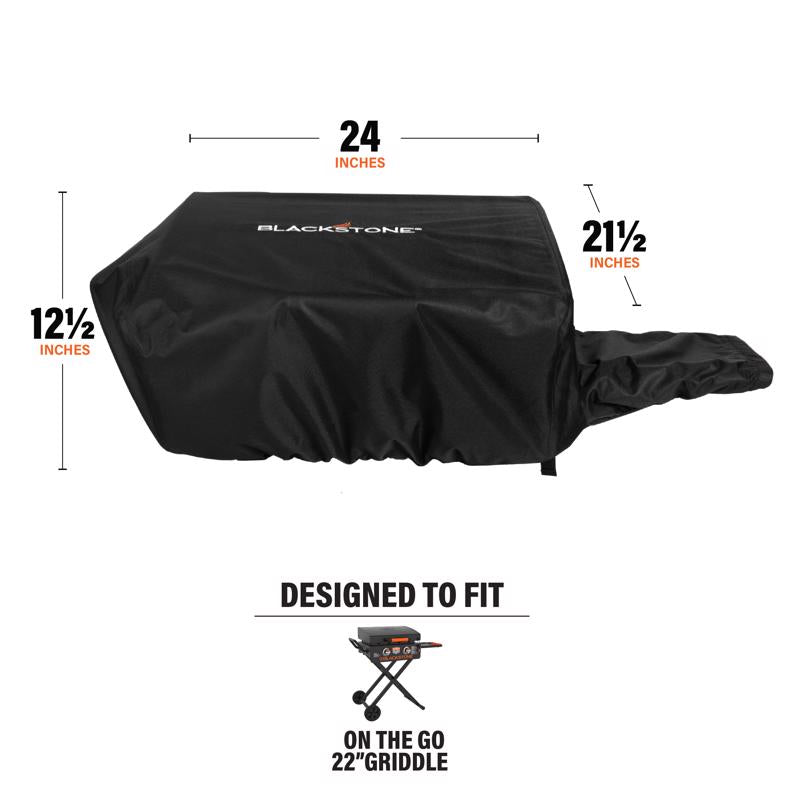 Blackstone Black Griddle Cover For On The Go 22 in. Griddle with Flexfold Legs