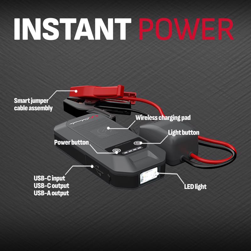 Schumacher Manual 12 V 1000 amps Battery Jump Starter