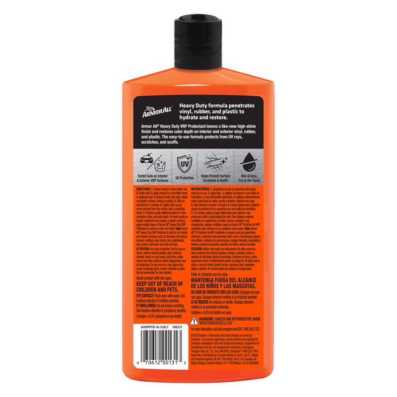 Armor All VRP Plastic/Rubber/Vinyl Protectant Liquid 16 fl. oz.