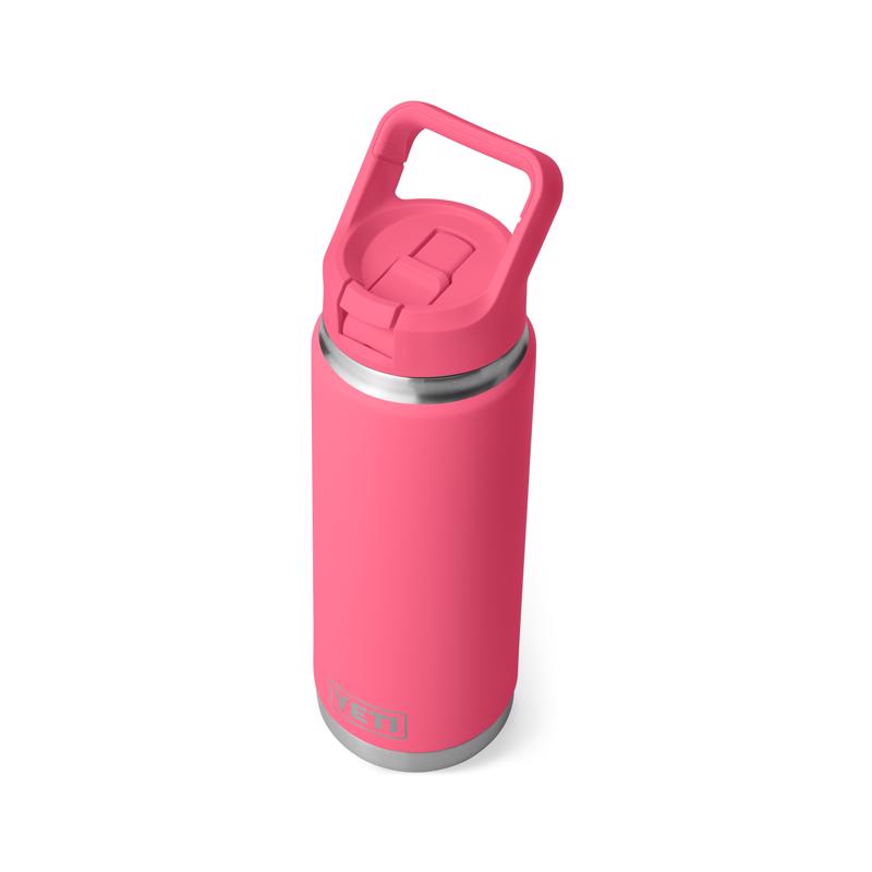 YETI Rambler 26 oz Tropical Pink BPA Free Bottle with Straw Cap