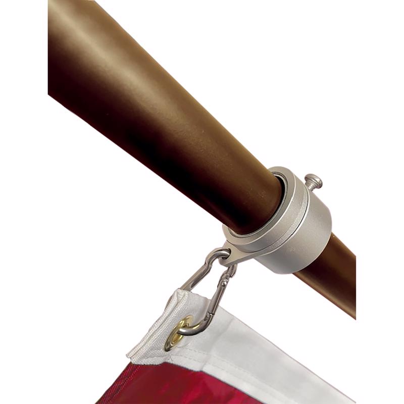 Valley Forge 1 in. L Aluminum Flag Mounting Rings Brushed