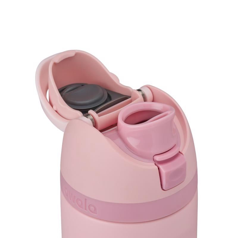 Owala FreeSip 24 fl. oz. Rose Quartz BPA Free Water Bottle with Spout Lid