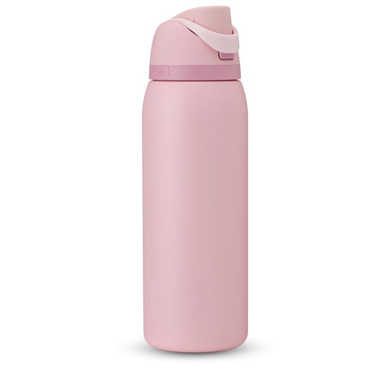 Owala FreeSip 40 fl. oz. Rose Quartz BPA Free Water Bottle with Spout Lid