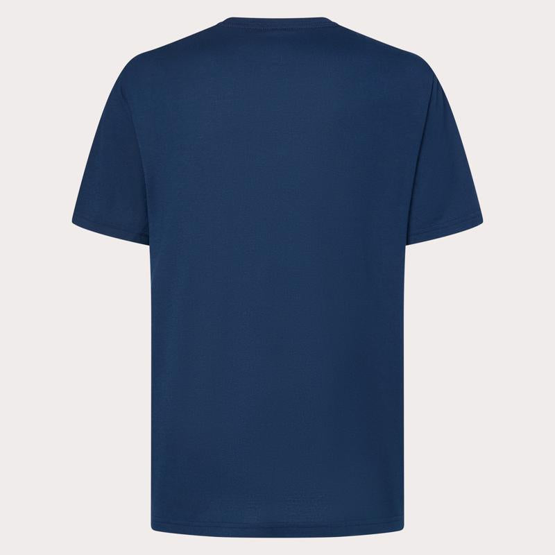 Oakley Bark New L Short Sleeve Men's Crew Neck Navy Tee Shirt