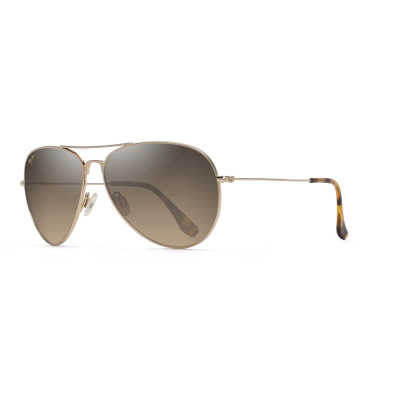 Maui Jim Mavericks Unisex Sunglasses Sunglasses Gold Frame Gold Frame Unisex HCL Bronze Lens Gold Fr