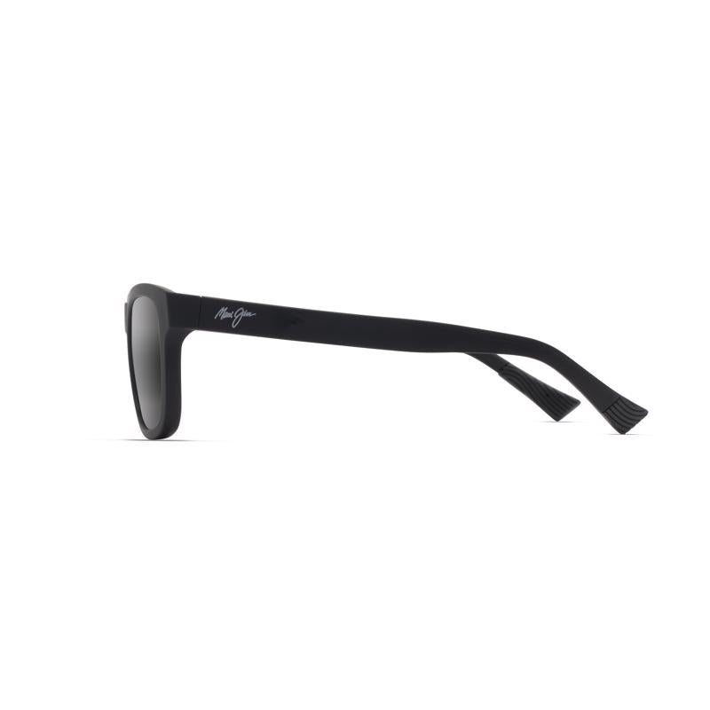 Maui Jim Kapii Unisex Matte Black Frame Neutral Gray Lens Polarized Sunglasses