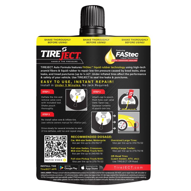 TireJECT FAStec Tire Sealant 6 oz