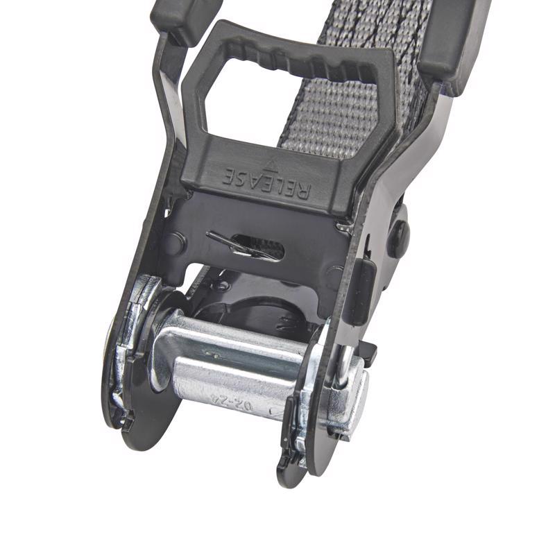 Keeper KwikFeed 1.25 in. W X 16 ft. L Gray Ratchet Tie Down 1000 lb 2 pk