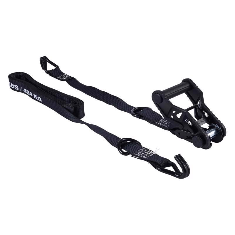 Keeper Extreme Webbing 1.25 in. W X 16 ft. L Black Ratchet Tie Down 1000 lb 2 pk