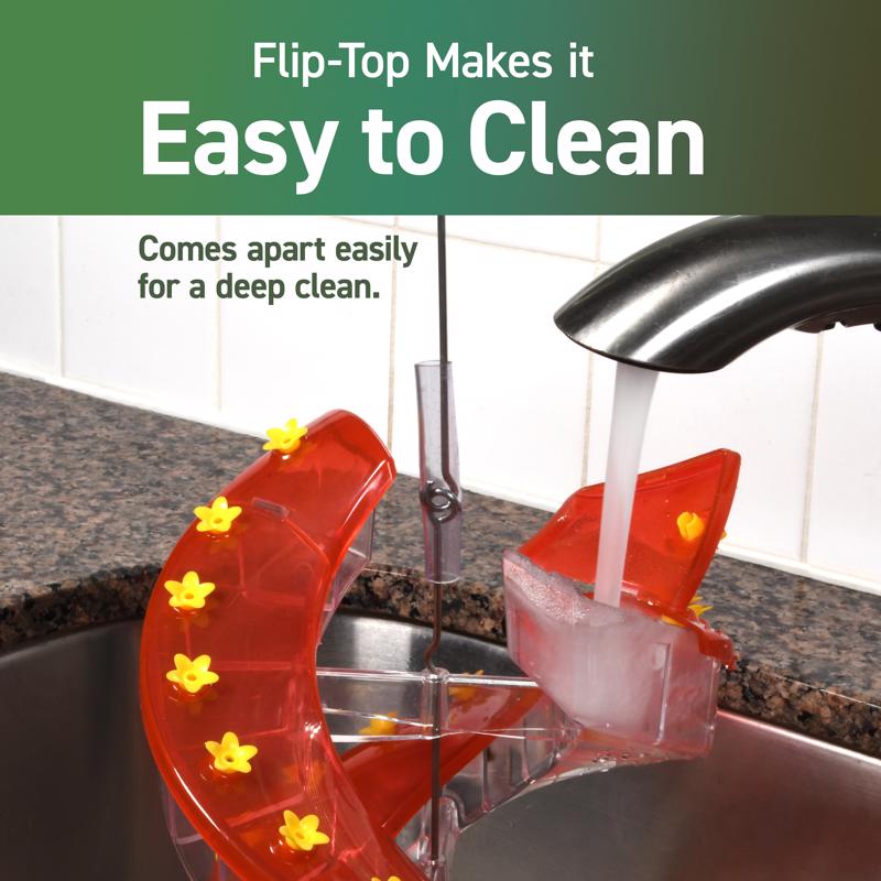 Cascade Hummingbird 23.5 fl. oz. Polypropylene DNA Amethyst Nectar Bird Feeder 32 ports