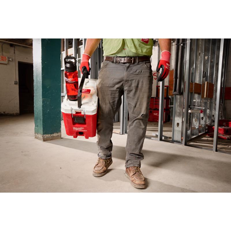 Milwaukee Packout 34 oz Red BPA Free Bottle with Chug Cap