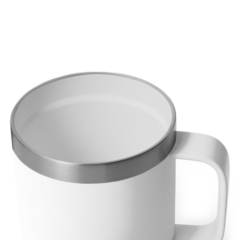 YETI Rambler 10 oz White BPA Free Ceramic Lined Stackable Mug with MagSlider Lid