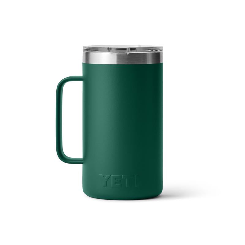 YETI Rambler 24 oz Black Forest Green BPA Free Mug with MagSlider Lid