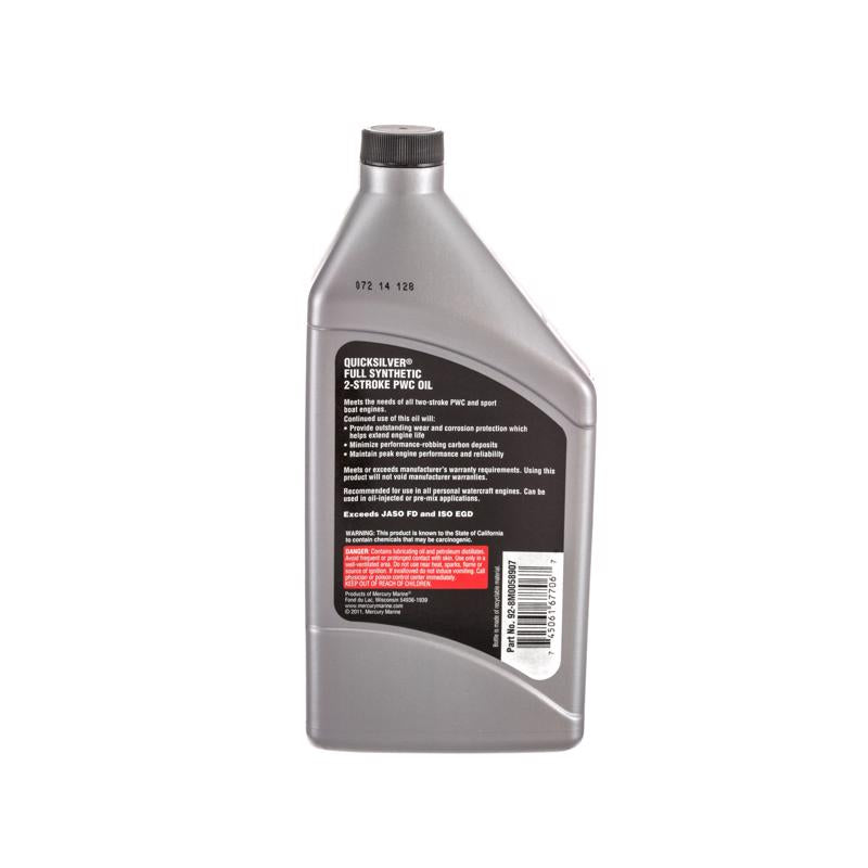 Quicksilver 2-Stroke Synthetic Engine Oil 32 fl. oz. 1 pk