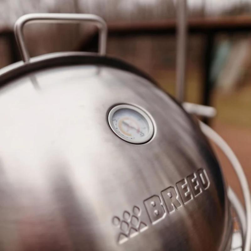 Breeo Cordierite Stone/Stainless Steel Grill Dome 20 in. W 1 pk