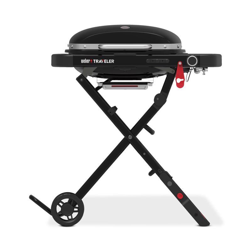 Weber Traveler Compact 1 Burner Liquid Propane Grill Black