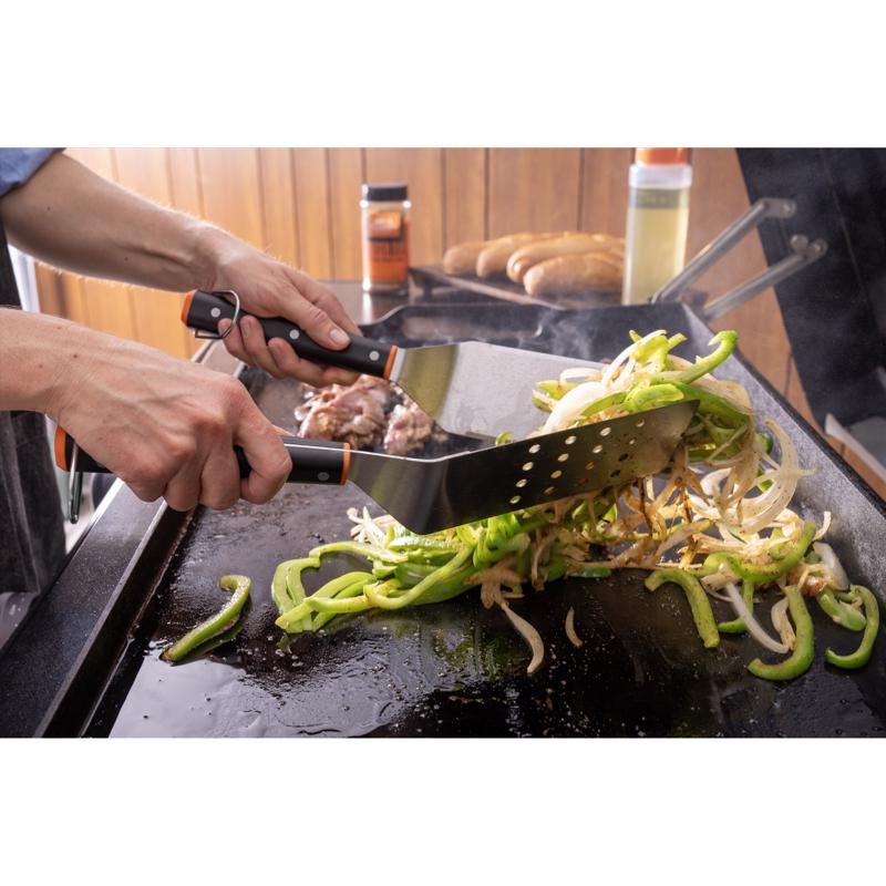 Traeger Silicone/Stainless Steel Black Griddle Tool Set