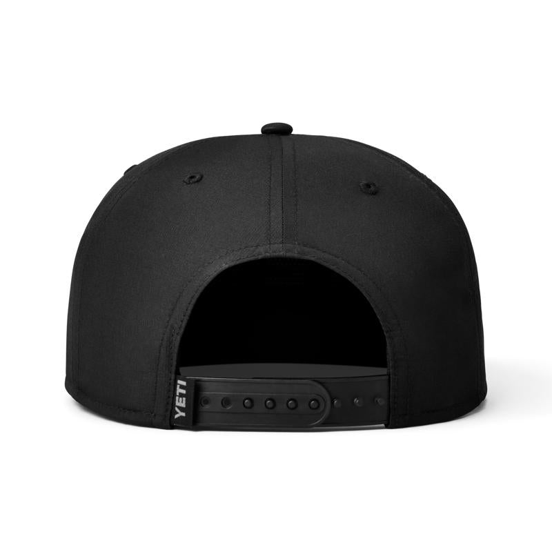 YETI Flat Brim Rope Hat Black One Size Fits Most