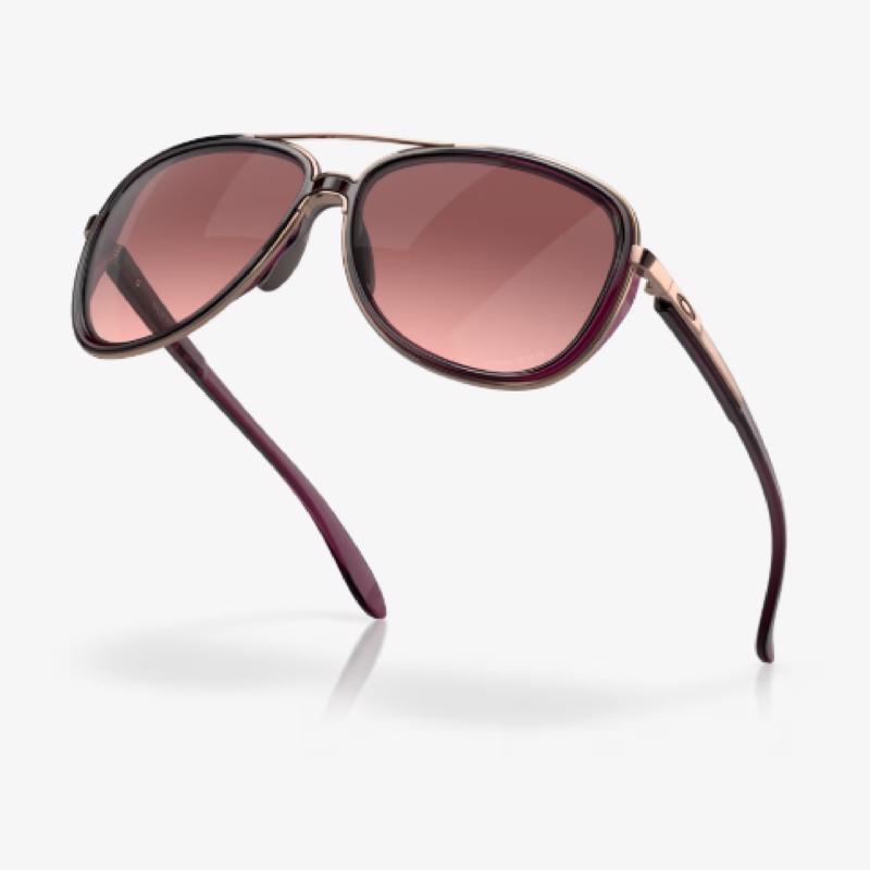 Oakley Split Time Women's Crystal Raspberry Frame Black Gradient Lens Sunglasses