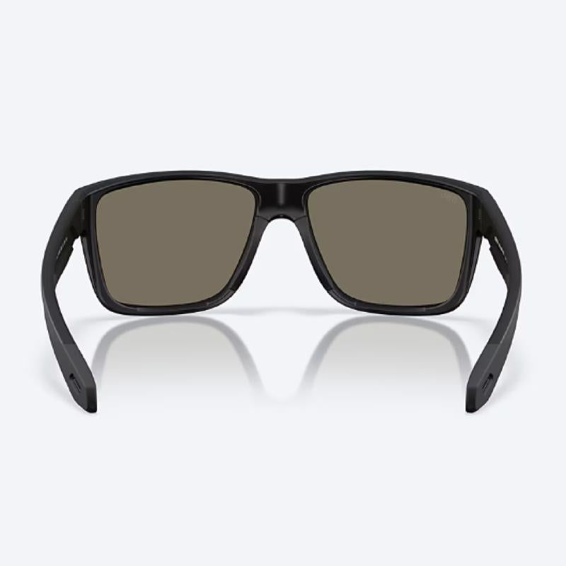 Costa Broadbill II Men's Matte Black Frame Blue Mirror Lens Polarized Sunglasses