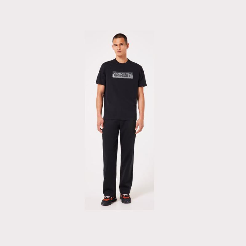 Oakley L Short Sleeve Men's Crew Neck Blackout Duality B1B Tee Shirt