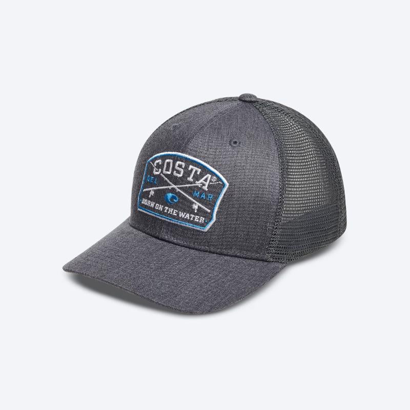 Costa Spinners Trucker Hat Black Heather L/XL