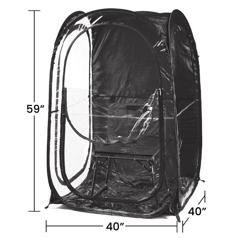Weather Pod Under the Weather Polyester Chair Tent Pop-Up Tent 5 ft. H X 3 ft. W X 3 ft. L