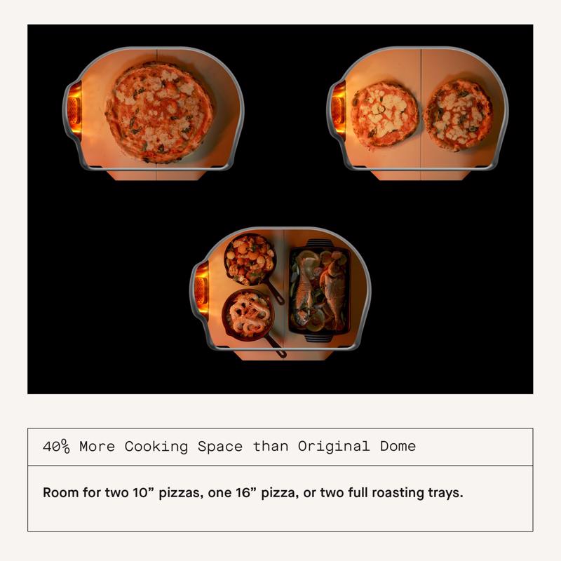 Gozney Dome (Gen 2) Propane Gas/Wood Outdoor Pizza Oven Off-Black