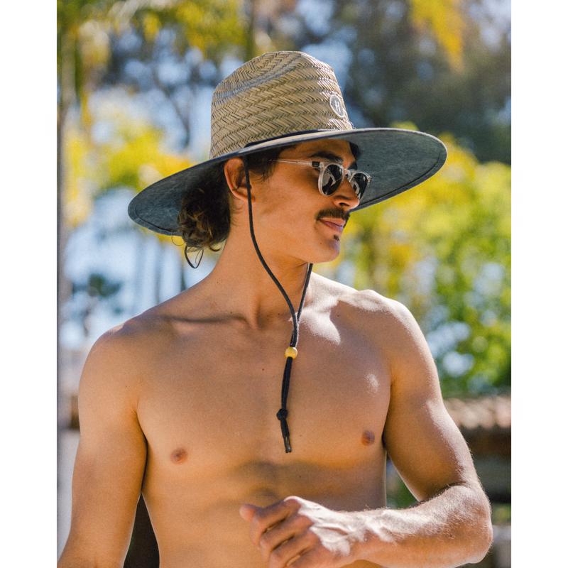 Hemlock Lifeguard Hat Solid Black One Size Fits Most