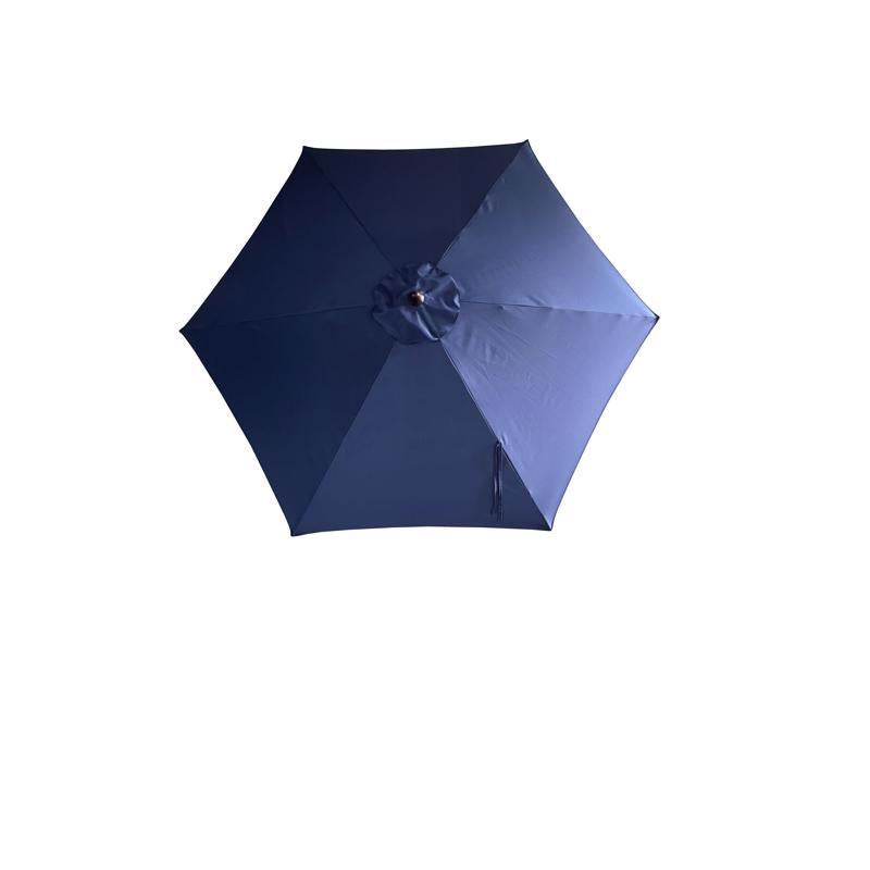 Living Accents 9 ft. Tiltable Navy Blue Market Umbrella