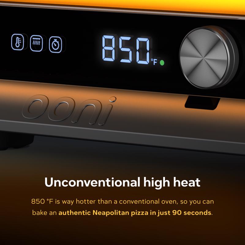 Ooni Volt 2 Electric Countertop Pizza Oven Charcoal Grey