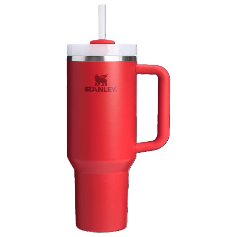 Stanley The Quencher H2.0 FlowState 40 oz Chili Red BPA Free Double-wall Vacuum Insulated Tumbler