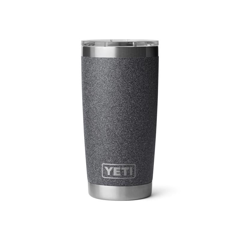 YETI Rambler 20 oz Black Stone BPA Free Tumbler with MagSlider Lid
